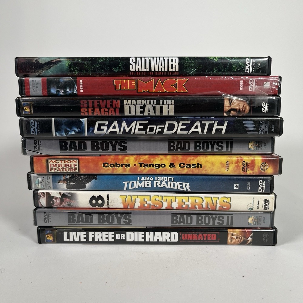 DVD Lot of 10 - Mixed - Action, Thriller, Crime, Classics